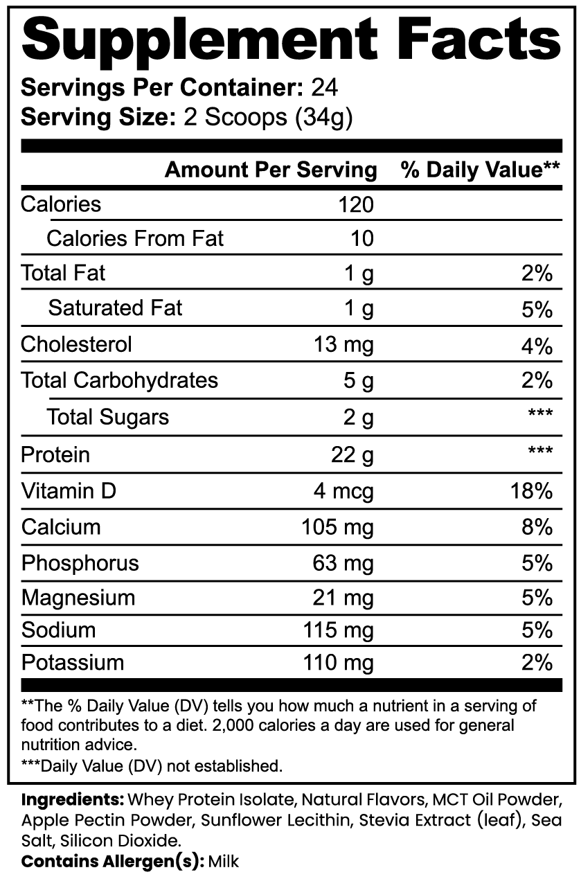 Whey Protein Isolate Advanced (Vanilla)