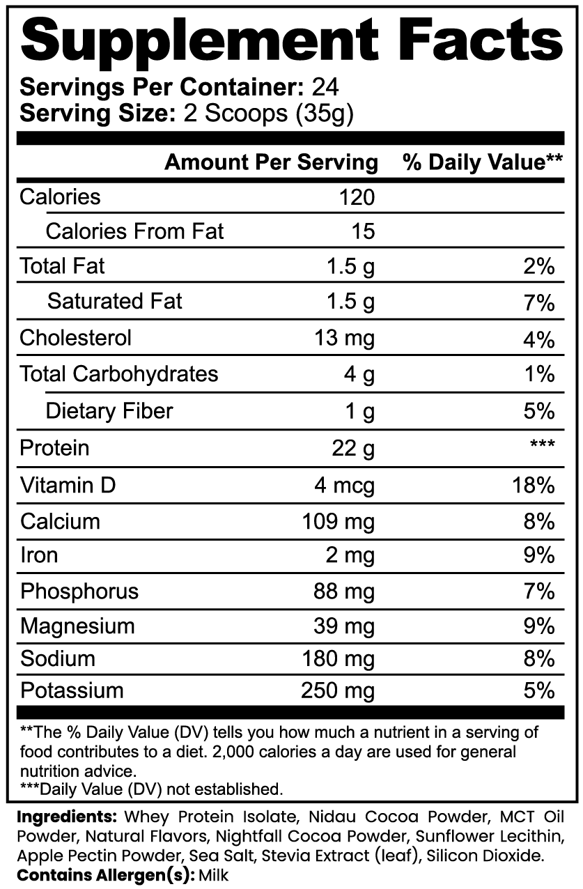 Whey Protein Isolate Advanced (Chocolate)